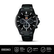 Jam Tangan Pria Seiko Spirit FCB Barcelona Solar Stainless Steel SBPY049 Original