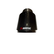 Akrapovic Glossy Carbon Straight Edge Car Muffler Exhaust Pipe Stainless Steel Tip Pipe Tailpipe End