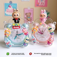 Jam Loceng Kartun Labubu – Jam Penggera Meja Comel Untuk Budak Pelajar Bilik Hiasan