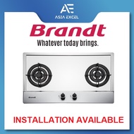 BRANDT TG1782XPB/XLB 2-BURNER STAINLESS STEEL GAS HOB