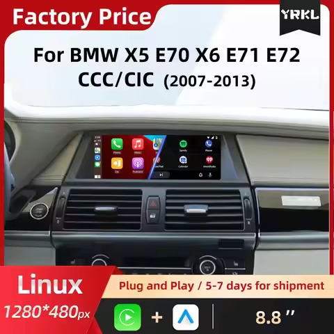 For BMW X5 E70 X6 E71 E72 CCC CIC 2007-2013 Linux Central control screen Multimedia display screen a