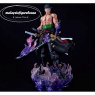 32CM ONE PIECE WC YAMATO SWORD RORONOA ZORO STANDING COPY RESIN FIGURE MODEL STATUE海贼王 炬燃 阎魔 索隆 站姿 港