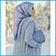 Zullaikhahijab - Disneys Frozen Buttonscarves Square - Aquamarine
