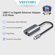 Vention USB Type C to RJ45 Gigabit Ethernet Adapter 10/100/1000Mbps ABS Material - CFP
