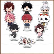 ST3 9PCS/set DA DAN Momo Ayase Ken Takakura Okarun cat Acrylic Stands Plate Holder 6cm TS3