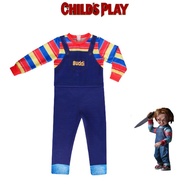 And Fun Creepy Child's Play Chucky Costume For Kids Jumpsuit QDYD 0SH0