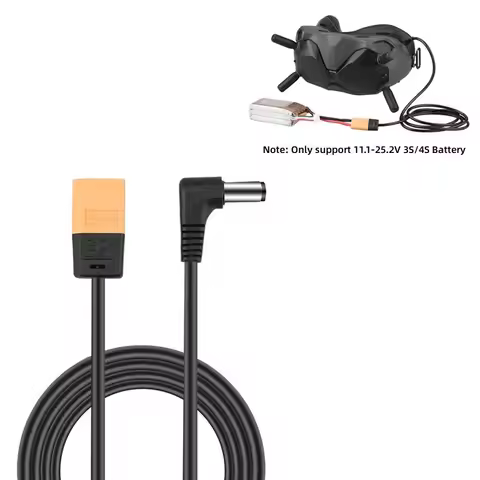 XT60 Cable FPV Glasses V2 Battery Charging Line for DJI FPV / DJI AVATA Drone Accessories Support 11