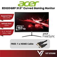 Acer Nitro Curved LED Gaming Monitor - 32" ED320QRP / 27" ED270R (VA / FHD / 165Hz / 5ms / 2 HDMI / 