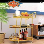 Nordic Style Trolley Hotel Hotel Kitchen Restaurant Hot Pot Restaurant Home Living Room Mobile Multi-Layer Floor Trolley