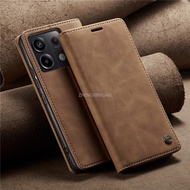 Casing For Xiaomi Redmi Note 13 Pro Plus 5G Note13 13Pro 4G Note13Pro+ Retro Leather Purse Case For 