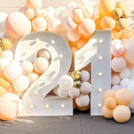 (ZT)LED Light Up Numbers Large Cardboard Number for Birthday 21st 30th 40th 60th Mosaic Number for B