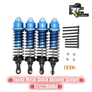 DjRC💢Yikong Metal Shock Absorber Damper 4PCS💢For 1/10 YK4102 YK4103 YK6101 1/8 YK4082 RC Crawler Car