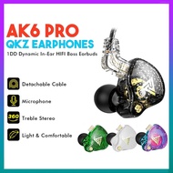 QKZ AK6 Pro Music Headset HiFi Detachable Computer Sports with Mic
