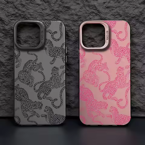Pink Leopard Print Luxury Phone Case for Huawei Honor 200 90 X6b X7a X9a X5 X8a X9b X7b X9 70 nova 1