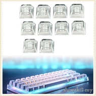 [ShiwakibcMY] 10Pcs 1U Xda Profile Keycaps Gaming Keyboard Parts Compact PC Office Home  Game