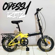 Sepeda Lipat Odessy Ritz 16 Inch 20 Inch Disk Brake Bahan Alloy 7 Speed