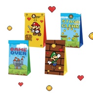 12pcs Super Mario Favor Box Gift Box Paper Bags Happy Birthday Party Decoration Event Party Supplies Candy Box