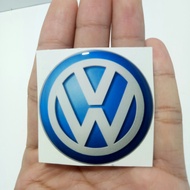 Emblem stiker timbul resin lentur logo VW