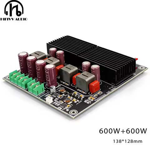 High Power Dual TPA3255 Class D Amplifier Board 2.0 Channel 600W+600W High Power Digital Audio Amp 1
