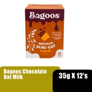 BAGOOS Organic Oat Milk (Chocolate) 35g x 12's Nutriliv Healthcare