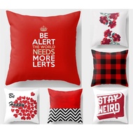 <COD>Red Polyester pillow case40x40,45x45,50x50,60x60.Car pillow cover.Home Sofa cushion pillows.
