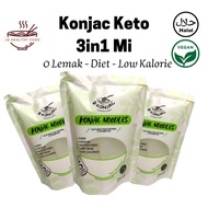 [3in1 Family Pack] Konjac Mee Konjac Noodle 0 fats 0 lemak Sugar free 0 gluten Halal Produk