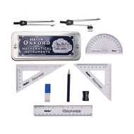 Helix Oxford Mathematical Instruments Geometry Set Jangka Lukis Compass Ruler Jangka Sudut Protracto