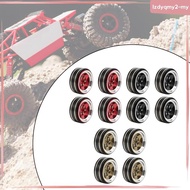 [LzdyqmyfaMY] 4 Pieces 1.3 Inches Beadlock Wheel Rim for TRX4M SCX24 1/18 RC Crawler