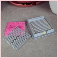 ORIENTLIIY Sticky Note Holder, Sticky Note Organizer Note Box Sticky Note Template, Dispenser Sticky