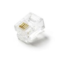 Cat3 RJ11 6P4C Modular Telephone Phone Plug 4-Wire Phone Cable Connector Crystal Head Voice Phone Co