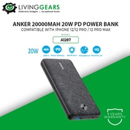 Anker A1287 A1365 PowerCore Essential PD Power Bank Compatible with iPhone 12/12 Pro/12 Pro Max and More (20000mAh/20W)