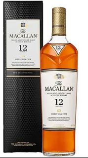 新年賀禮 Whisky The Macallan Sherry Oak 12 Years Old Highland Single Malt Scotch Whisky 700ml 麥卡倫 威士忌蘇格蘭