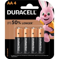 Duracell AA Battery (4 pcs) CopperTop AA Alkaline 1.5 V Batteries Double A 1.5 volts Battery