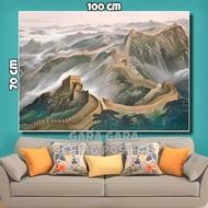 Wall display Natural Scenery Poster Chinese Wall Big jumbo 100x70cm 150x100cm 200x100cm + FRAME