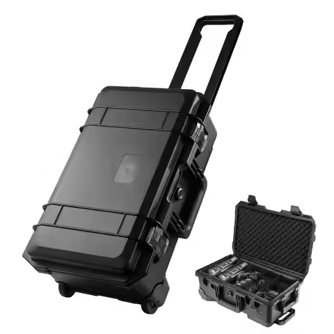 Rolling Camera Case, Portable Rolling Camera Trolley, Hard Shell Equipment Tool Luggage Case for Dro