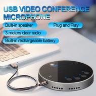 Bluetooth Speakerphone with Mic 360° Voice Coverage Conference Microphone for Home Office Smart Voic