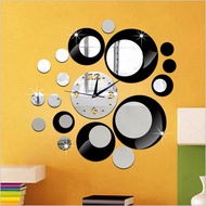 Mirror wall clock / silent wall clock Creative art wall clock