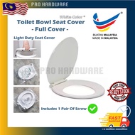 Toilet Seat Cover With Screw Plastik Toilet Bowl Seat Cover Jamban Duduk Tandas Penutup Tandas Duduk/Local Ready Stock