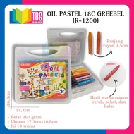 1 SET (18 COLORS) OIL PASTEL GREEBEL OIL PASTEL/ 18 COLOR GREEBEL CRAYON OIL PASTEL (R-1200)