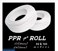 PPR Pipe PER ROLL PN20 50mtrs and 100mtrs 1/2" (20mm) 3/4" (25mm) size BIO Pipe Good Quality