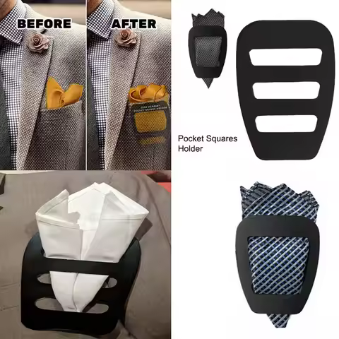 Pocket Squares Holder Handkerchief Keeper Organizer Man Prefolded Handkerchiefs For Men Gentlemen Su