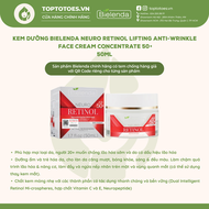 Kem dưỡng Bielenda Neuro Retinol Lifting Anti-wrinkle Face Cream Concentrate 50+ dưỡng ẩm trẻ hoá nâ
