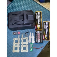 (No Battery) Makita 21700 case - 10 cells with full accessories using universal makita 65A - 90A cir