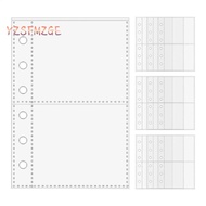 LONFENG Card Protector Sleeves, A7  A7 Binder Pages, A7 Binders 6-Ring Inner Page Card Binder