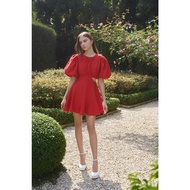 Dottie - Short cut out puffy sleeve dress D0460