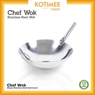 One Handle Wok/Chef Wok Handle/Stainless Steel Frying Pan