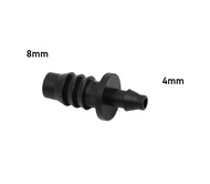 8mm to 4mm Barb Straight Connector Irrigation System Hose Quick Joiner