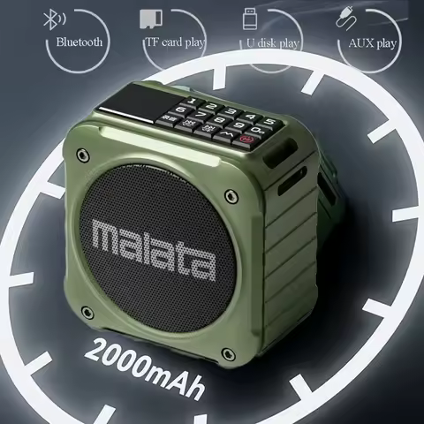 Mini Pocket Bluetooth Speaker Outdoor 8W High Power Soundbar Wireless MP3 Music Player Recorder Supp