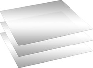 Yookeer 3 Pcs Two Way Mirror Glass, 18x24x0.04 Inch Acrylic Infinity See Through Mirror Sheet for Ma