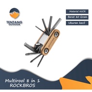 Multitool ROCKBROS Bike Lock 8 In 1 Multifunction Repair Tool